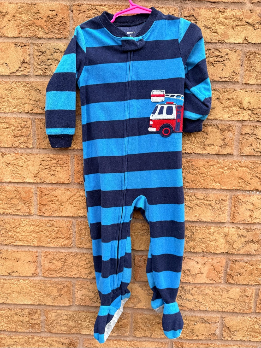 🌿10/$25 • Carters Fleece Firetruck Zip Footed Sleeper